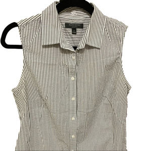 BANANA Republic Riley Shirt, Tailored Fit Pinstriped Sleeveless Button Down